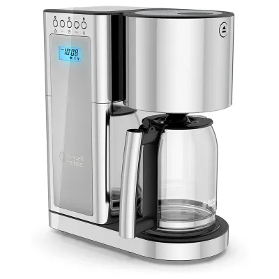 Russell Hobbs CM8100GYR - Russell Hobbs Glass 8 Cup Coffeemaker in Silver and Stainles