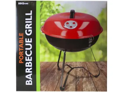Bulk Buys UU902 - Portable Charcoal Grill with Adjustable Lid