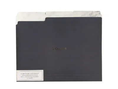bulk buys CS126 - 6-Pack Soft Touch Grey File Folder Set - Organize Your Docum