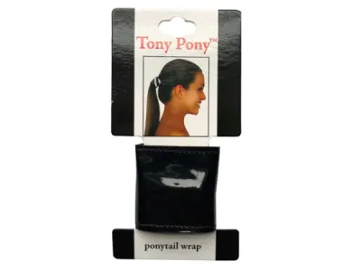 bulk buys KA684 - Mia Beauty Tony Pony Black Cuff for Stylish Ponytails