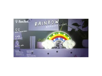 bulk buys CS124 - Colorful Rainbow Marquee LED Light for Home Decor