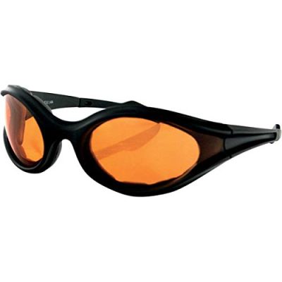 Bobster ES114A - Bobster Foamerz Sunglass, Black Frame, Anti-fog Amber Lens