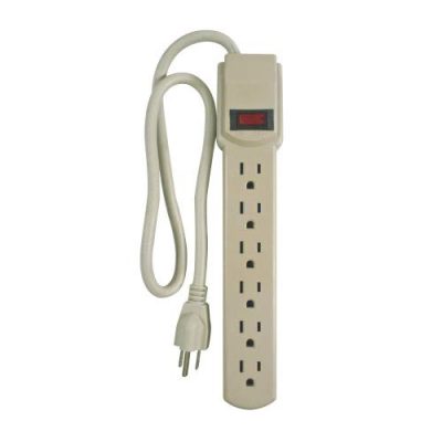 BRIGHT WAY GROUP RA48766 - Bright-way 6-outlet Surge Protector HBCLMP6X