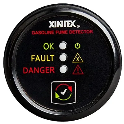 Fireboy-Xintex G-1B-R - Xintex Gasoline Fume Detector & Alarm wPlastic Sensor - Blac
