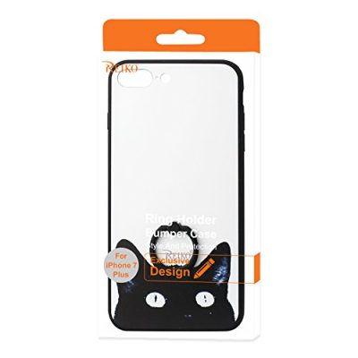 APPLE DTPU03-IPH7PLSCAT2 - REIKO IPHONE 7 PLUS CAT DESIGN CASE WITH ROTATING RING STAND