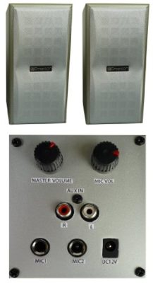 KARAOKE USA RA48549 - Karaoke Usa Universal Powered Speakers JSKSP421