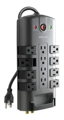 Belkin BP112230-08 - Belkin 12-Outlet Prof. 4320 Joules SurgeMaster - 12 x AC Pow