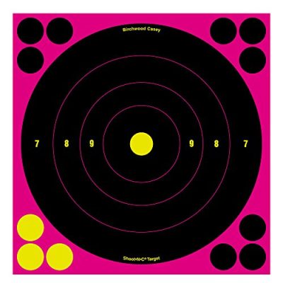 HAWK 34828 - Birchwood Casey Shoot-N-C Pink 8in Bulls-Eye Target 30pk