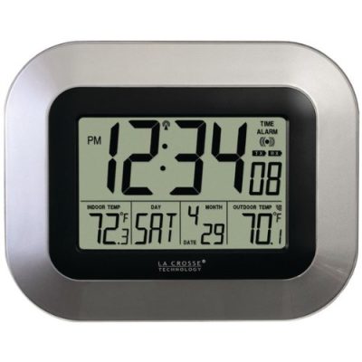 LACROSSE TECHNOLOGY WS-8115U-S - La Crosse Technology(R) WS-8115U-S Atomic Digital Wall Clock
