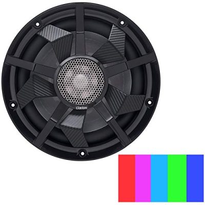 Clarion CM3013WL - Clarion 12 Marine Subwoofer wBlack and Silver Grilles