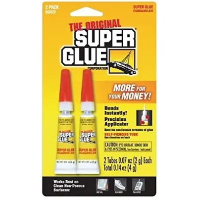 THE ORIGINAL SUPERGLUE SGH22-12 - The SuperGlue(R) SGH22-12 Super Glue Tubes, 2 pk