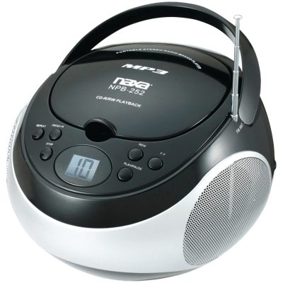 NAXA ELECTRONICS RA20177 - Naxa Portable Cd And Mp3 Players With Am And Fm Stereo (blac