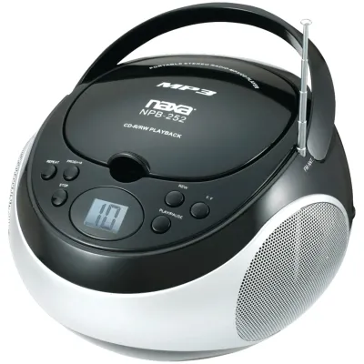 NAXA ELECTRONICS RA20177 - Naxa Portable Cd And Mp3 Players With Am And Fm Stereo (blac