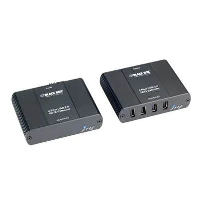 BLACK BOX CORPORATION IC400A-R2 - Black Box USB 2.0 Extender 4 Port CATx - 2 x Network (RJ-45)