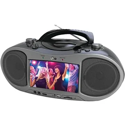 NAXA ELECTRONICS NDL256 - Naxa 7-Inch Bluetooth Portable DVD Player with Radio
