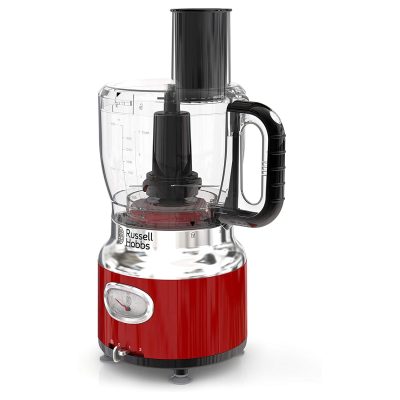 Russell Hobbs FP3100RDR - Russell Hobbs Retro Style 8 Cup Food Processor in Red