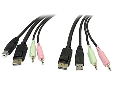 STARTECH DP4N1USB6 - 4IN1 USB DISPLAYPORT KVM SWITCH CABLE