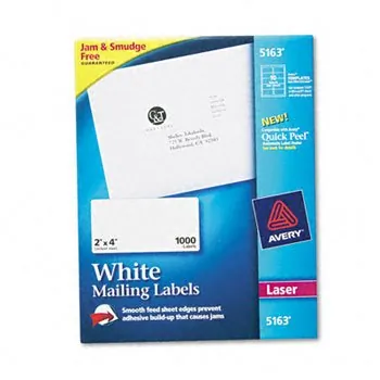 Navico Group CW20453 - Avery Easy Peel White Shipping Labels - Permanent Adhesive -