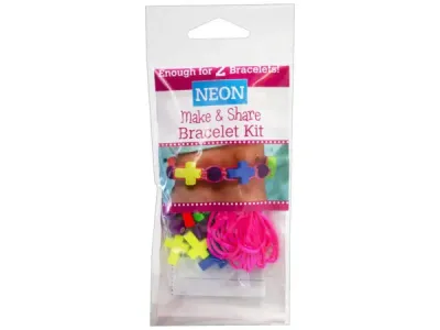 bulk buys FD309 - Neon Make & Share Bracelet Kit - Creative Fun for Everyone