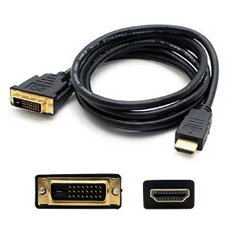 ADDON 6E4041 - AddOn 5-Pack of 6ft HDMI Male to DVI-D Male Black Adapters -