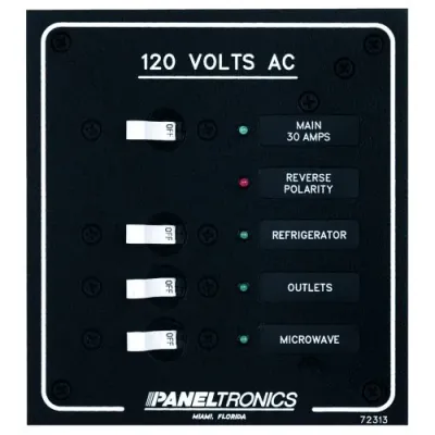 Paneltronics CW29777 - Paneltronics Standard AC 3 Position Breaker Panel & Main wLE
