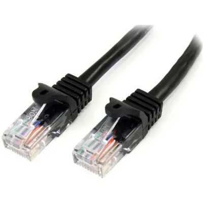 STARTECH M45PATCH10BK - 10ft Black Molded Cat5e UTP Patch Cable - Category 5e - 10 f