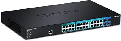 TRENDNET TL2PG284 - TRENDnet 28-Port Gigabit PoE+ Managed Switch with SFP