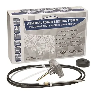 Uflex USA CW35947 - UFlex Rotech 12 Rotary Steering Package - Cable, Bezel, Helm