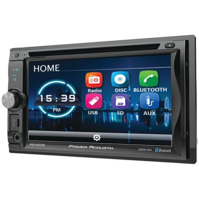 POWER ACOUSTIK PD625B - Power Acoustik  6.2 Double Din Receiver with Bluetooth & Det