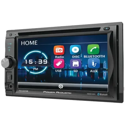 POWER ACOUSTIK PD625B - Power Acoustik  6.2 Double Din Receiver with Bluetooth & Det