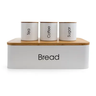 MegaChef MG-318 - MegaChef Kitchen Food Storage and Organization 4 Piece Canis