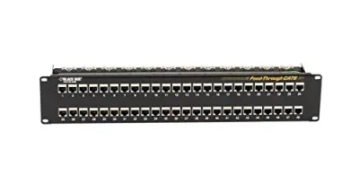 BLACK BOX CORPORATION JPM816A - Black Box CAT6 Patch Panel Feed Through 2U Shielded 48-Ports