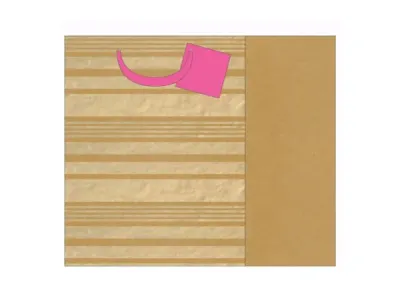 Bulk Buys GB182 - Elegant Gold Striped Gift Bag for All Occasions