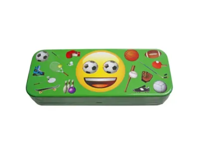 bulk buys CI226 - Assorted Emoji Tin Pencil Box - Fun Styles for Kids