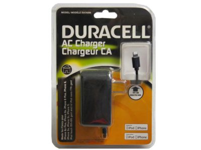 Bulk Buys MM-EN750 - Duracell AC Charger for iPhone - Fast Charging Adapter