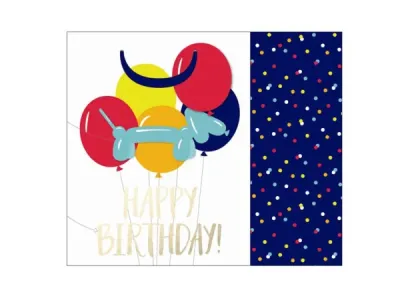 bulk buys GB186 - Colorful Balloon Dog Gift Bag for Special Occasions