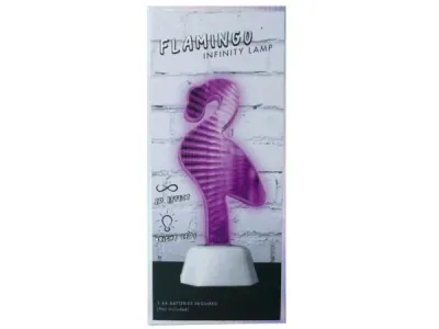 bulk buys CS121 - Elegant Flamingo Infinity LED Lamp - Unique Home Decor