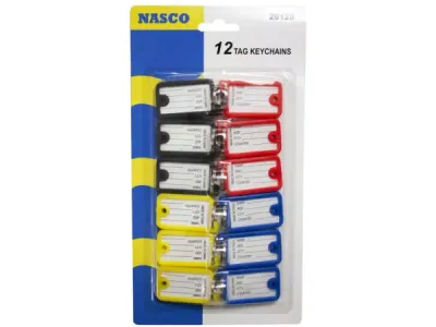 bulk buys CH488 - 12 Pack Color Coded Key Tags for Easy Organization