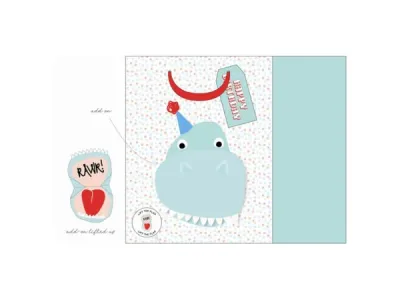 bulk buys GB190 - Colorful Dinosaur Gift Bag for Kids Parties