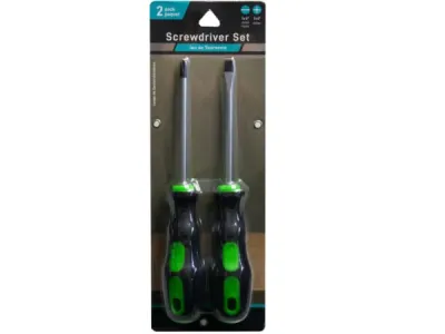bulk buys EC396 - Ergonomic 2-Pack Screwdriver Set with Magnetic Tips