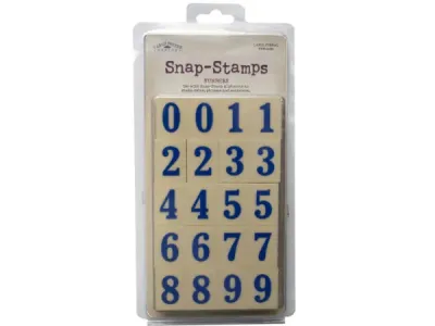 bulk buys SA709 - Formal Snap-Stamps Set - 1 Number Stamps for Crafting