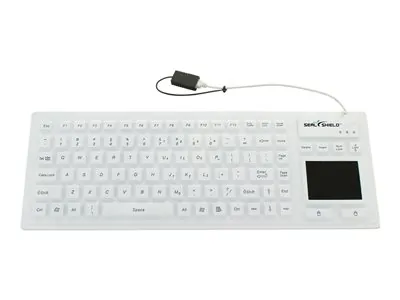 SEAL SHIELD S108PG - SEAL TOUCH GLOW SILICONE WIRED KEYBOARD EDGE ILLUMINATED KEY