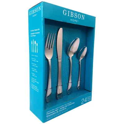 Gibson 80056.24 - Gibson Home Mariano 24-Piece Stainless Steel Flatware Set