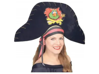 Bulk Buys HA555 - 3D Parrot Pirate Hat for Halloween Costumes