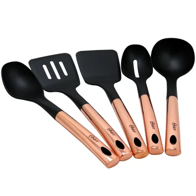 OSTER 80156.05 - Oster Rose Gold Handle Kitchen Tools Set, 5-Piece