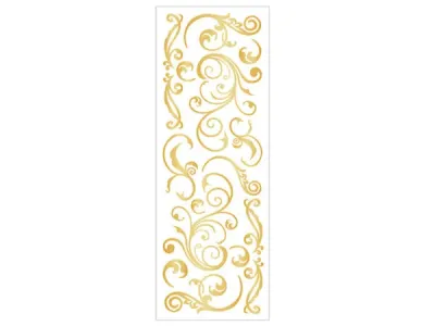 Bulk Buys CH419 - Momenta 16 Piece Elegant Gold 3D Puffy Stickers