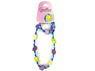 bulk buys DD352 - Frog Themed 3-Piece Jewelry Set: Necklace, Bracelet & Ring