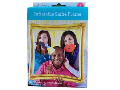 Bulk Buys CA525 - Elegant Gold Inflatable Photo Frame for Celebrations
