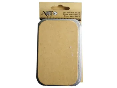 bulk buys CH443 - Art-C Tan Accordion Book with Tin - Creative Storage