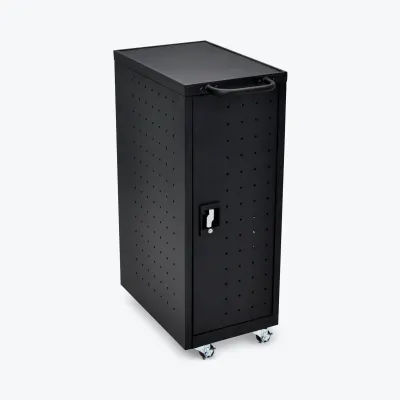 Luxor LLTP12-B - Luxor 12 Chromebook Charging Cart with Electrical Outlets